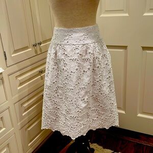 LILLY PULITZER PURE WHITE LACE SKIRT